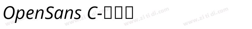 OpenSans C字体转换
